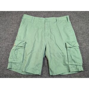 Baggy Nautica Shorts Mens 40 Teal Green Cargo Skater Beach Hip Hop 90s Y2K 40x10